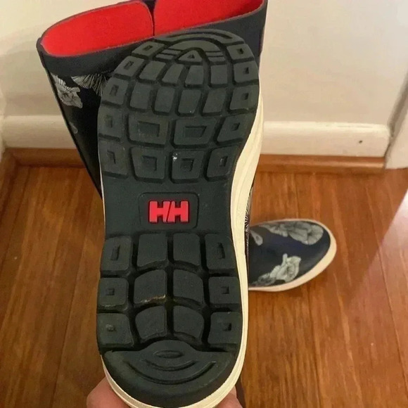 Helly Hansen new blue floral tall rain boots size 6 - Picture 7 of 8